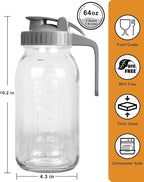 2 Pack - 64oz Glass Pitcher - Image 2