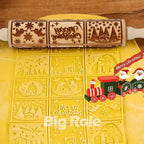 Christmas Embossed Rolling Pin for Baking Cookies Embossing Rolling Pins - Image 6