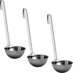 Super Sturdy, Ergonomic 8 Oz. Soup Ladle 3 Pk. Stainless Steel Ladles by FoodRestaurantSupplies