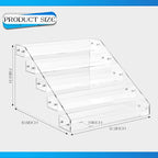 2 Pcs Acrylic Tiered Spice Rack Organizer 5 Tier Vertical Seasoning Organizer - Image 2