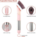 Dish Cleaning Brush, Soap Dispensing Dish Brush Set - Image 3