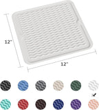 ZLR Silicone Dish Drying Mat 12" x 12" Square - Image 6