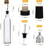 Salzesfalls 8 Pack 17oz Olive Oil Dispenser Bottle, Oil Dispenser - Image 2
