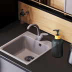 Black Glass Soap Dispenser Set - Image 6