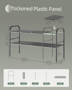 NETEL 2 Pack Under Sink Organizers and Storage, Expandable Under Cabinet - Image 3