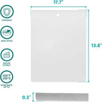 Commercial Quality Baking Sheet Pan Set, Pure Aluminum, Wrap Resistant - Image 2