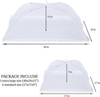 ZMCINER 7 Pack Food Covers for Outdoors Mesh Screen Include Food Tents 1 Extra - Image 2
