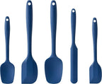 Silicone Spatula Set, 5 Piece Food Grade Rubber Spatulas by Hoewina