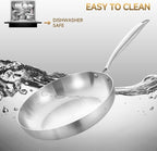 LOLYKITCH 8 Inch Tri-ply Stainless Steel Frying Pan - Image 8