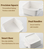 5x5 Small Baking Dish for Oven, 28 Oz Individual Ceramic Casserole Dish - Image 8