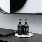 MOMEEMO Matte Black Soap Dispenser Bathroom Set, Contains Lotion and Hand Soap - Image 3