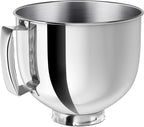Stainless Steel Mixer bowl Fit for KitchenAid Artisan&Classic Series 4.5-5 QT by Ericair