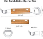 HANCELANT Can Punch Bottle Opener, Manual Stainless Steel Can Opener 2 Pack - Image 3