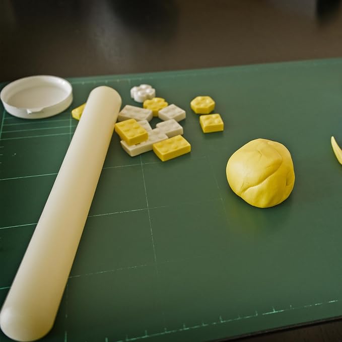 HARFINGTON Fondant Rolling Pin 12 Inch x 1.38 Inch PP Plastic Non-Stick Fondant - Image 6