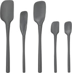 Tovolo Flex Core 5 Piece Silicone Spatula Set Heat Resistant All Silicone by Tovolo