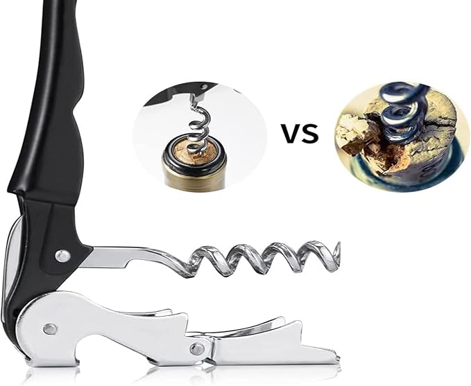 Professional Waiter Corkscrew Wine Openers Set, Heavy Duty Stainless Steel - Image 3