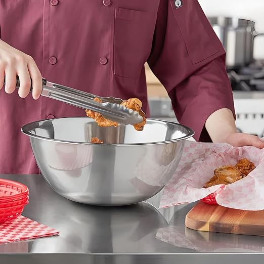 OCS Parts 8 Quart Mixing Bowls | Set of 4 | 13.25-Inch Stainless Steel - Image 9