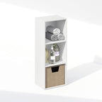 Furinno Reed Closet Organizers and Storage, 3-Tier Closet Organizer, Open Shelf - Image 3