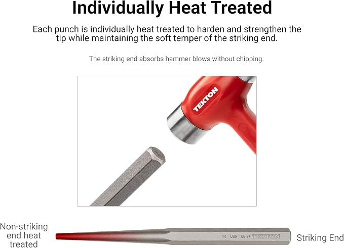 TEKTON 3/16 Inch Alignment Punch | 66175 | Made in USA - Image 3