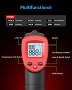 Wintact Infrared Thermometer Temperature Gun -58℉ to 1094℉, Digital IR Heat - Image 6