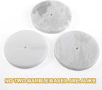 Koville African Genuine Marble Paper Towel Holder Countertop, Metal Rod 6" - Image 6