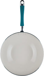 Rachael Ray Cucina Ceramic Nonstick Stir Fry Pan and Lid, 11 Inch Non Stick Wok - Image 10