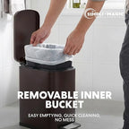SIMPLI-Magic 6L/1.6G Stainless Steel Bathroom Trash Can - Image 6