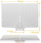 Silicone Drying Mat for Kitchen Counter, Dish Drying Rack Matt - Image 3
