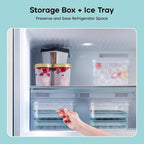 Ice Cube Trays with Lid and Bin, 1.0 IN Small Round Ice Cube Mold - Image 4