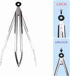 3 PCS Kitchen Tongs Set, Stainless Steel - Image 6