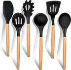 E-far Cooking Utensils Set of 6, Silicone Kitchen Utensils by E-far
