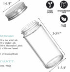 Tebery 30 Pack Round Spice Bottles Jars - Image 2