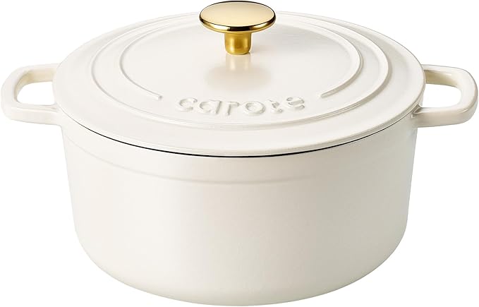 CAROTE Enameled Cast Iron Dutch Oven Pot by CAROTE
