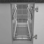 2 Tier Pull Out Cabinet Organizer 14" W X 22" D, Slide Out Drawers - Image 8