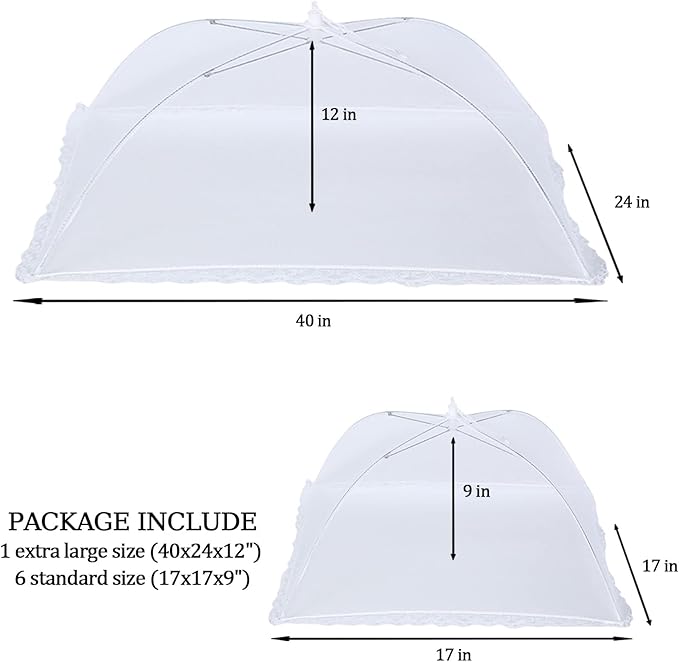 ZMCINER 5 Pack Food Tents Food Covers - Image 2
