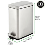 mDesign Pedal Bin — Waste Bin - Image 5