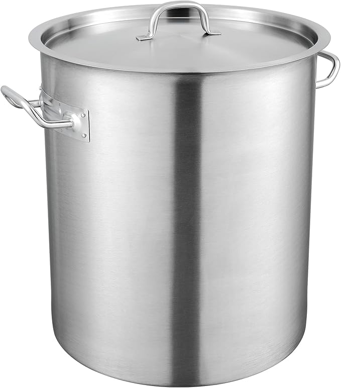 VEVOR 18/8 Stainless Steel Stockpot, 42QT Large Cooking Pots, Heavy Duty - Image 9