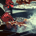 Comsmart BBQ Gloves, 1472 Degree F Heat Resistant Grilling Gloves Silicone - Image 6