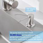 Sink Soap Dispenser Brushed Nickel, Soap Dispenser - Image 5