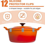 12pcs Silicone Dutch Oven Lid Clips - Image 2