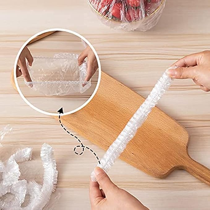 Fresh Keeping Bags, Plastic Sealing Bags Food Cover, Universal Kitchen Wrap - Image 2