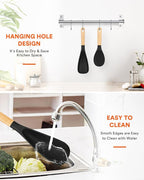 Cooking Spoon and Rice Scooper for Nonstick Cookwares, Wood Handle Spoon for - Image 6