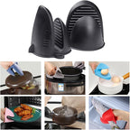 Oven Mitts，Mini Oven Gloves Silicone Heat Resistant Cooking Pinch Mitts - Image 2