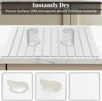 Large Stone Dish Drying Mats for Kitchen Counter, Fast Drying Collapsible Dish - Image 4
