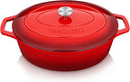 vancasso Enameled Cast Iron Dutch Oven, 9.3 Quart Dutch Oven Pot by vancasso