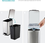 Home Zone Living 4 Gallon Kitchen Trash Can - Image 5