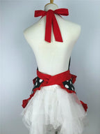Hyzrz Cute Apron Retro Black Polka Dot Retro Ruffle Side Vintage Cooking Aprons - Image 6