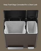 Lovewind Dual Trash and Recycling Bins - Image 7