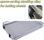 20 Piece Reusable Baking Tray Stacker, Space Saving Fixed Cookie Tray Stacker - Image 4