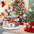 Funnymoom 17 Pcs Christmas Tiered Tray Decor Set Winter Tiered Tray Decor - Image 6